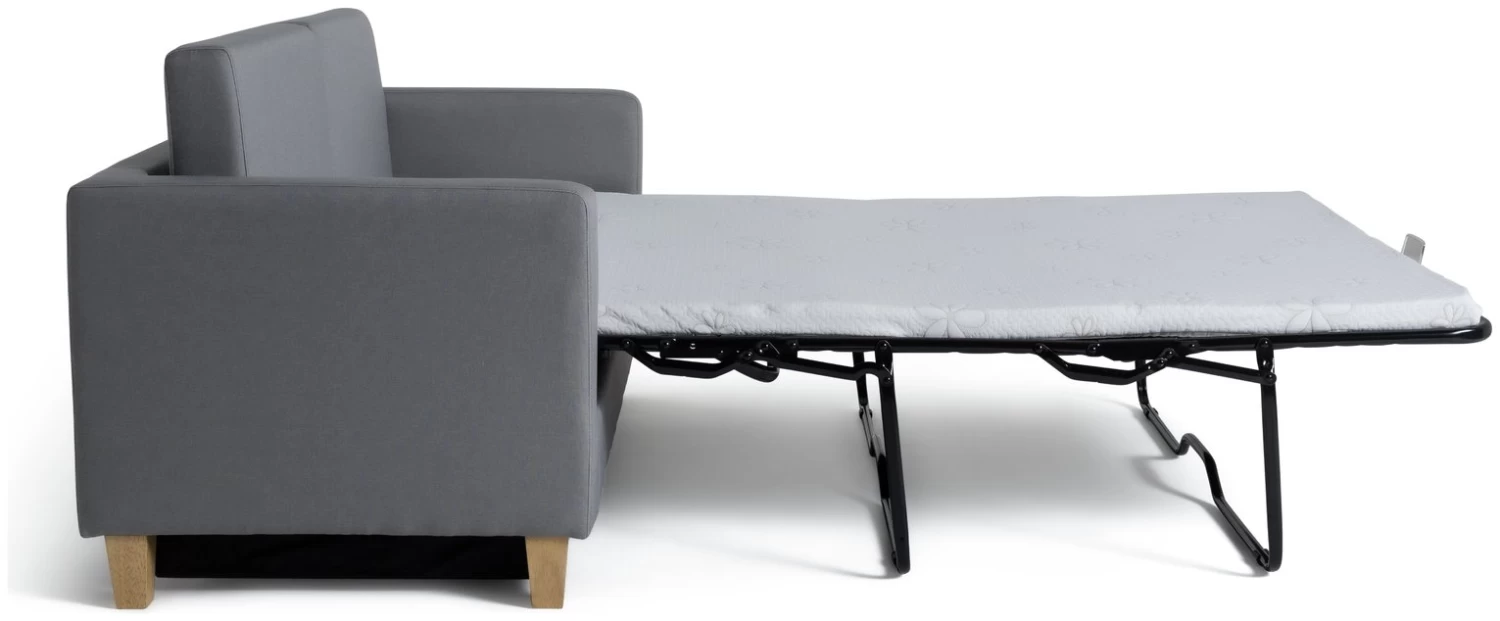 Habitat Rosie 2 Seater Fabric Sofa Bed - Light Grey 5 Habitat Rosie 2 Seater Fabric Sofa Bed - Light Grey - Image 3