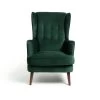 Habitat Callie Velvet Wingback Chair - Forest Green 1 Habitat Callie Velvet Wingback Chair - Forest Green -Household Items Sale 7878486 R Z001A