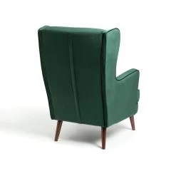 Habitat Callie Velvet Wingback Chair - Forest Green -Household Items Sale 7878486 R Z003A