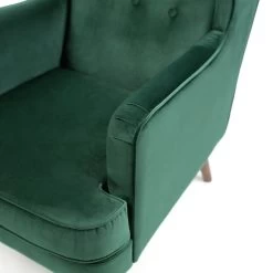 Habitat Callie Velvet Wingback Chair - Forest Green -Household Items Sale 7878486 R Z006A