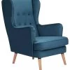 Habitat Callie Velvet Wingback Chair - Petrol Blue 1 Habitat Callie Velvet Wingback Chair - Petrol Blue -Household Items Sale 8255912 R Z001A