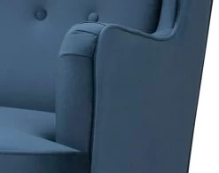 Habitat Callie Velvet Wingback Chair - Petrol Blue -Household Items Sale 8255912 R Z006A