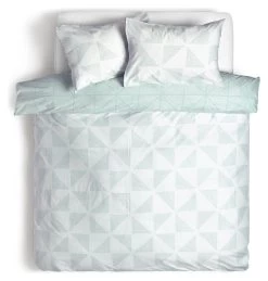 Habitat Stockholm Diamond Dash Duck Egg Bedding Set - Single -Household Items Sale 8277385 R Z004A