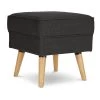 Habitat Callie Fabric Footstool - Charcoal -Household Items Sale 8729723 R Z001A