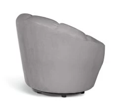 Habitat Ezra Velvet Swivel Chair - Light Grey -Household Items Sale 8819372 R Z004A