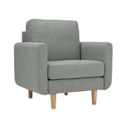 Habitat Remi Fabric Armchair In A Box - Light Grey -Household Items Sale 8896395 R Z004A