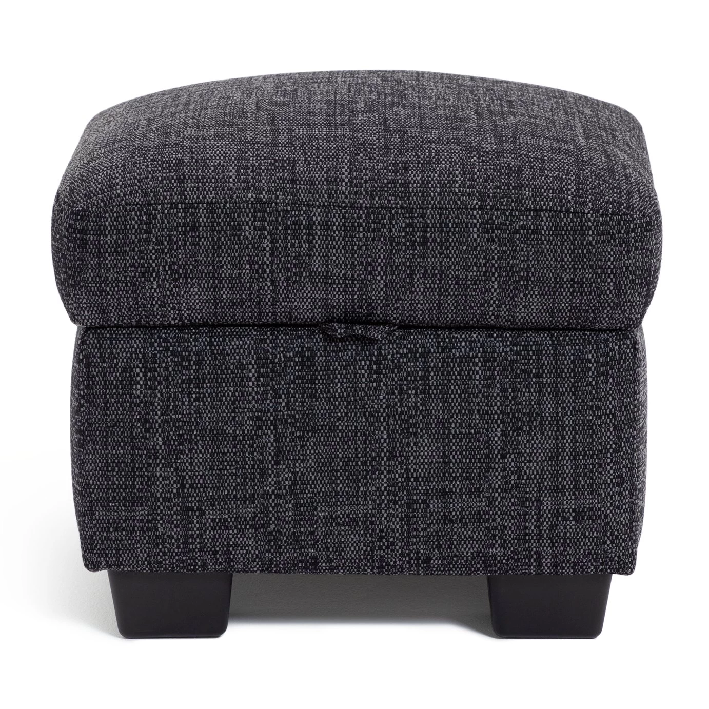 Habitat Lisbon Fabric Storage Footstool - Charcoal 3 Habitat Lisbon Fabric Storage Footstool - Charcoal