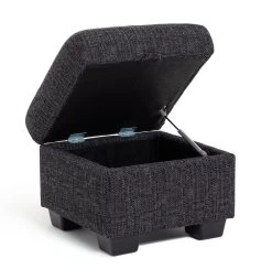 Habitat Lisbon Fabric Storage Footstool - Charcoal 13 Habitat Lisbon Fabric Storage Footstool - Charcoal -Household Items Sale 8909086 R Z003A