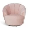 Habitat Ezra Velvet Swivel Chair - Blush Pink -Household Items Sale 9158472 R Z001A