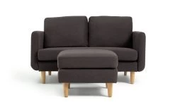 Habitat Remi Fabric 2 Seater Chaise Sofa In A Box - Charcoal -Household Items Sale 9202304 R Z002A