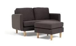 Habitat Remi Fabric 2 Seater Chaise Sofa In A Box - Charcoal -Household Items Sale 9202304 R Z005A