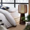 Habitat Achille Bamboo Table Lamp - Walnut & White -Household Items Sale 9202414 R Z001A