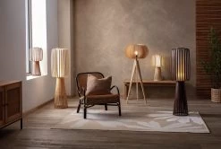 Habitat Achille Floor Lamp - Walnut -Household Items Sale 9202483 R Z004C