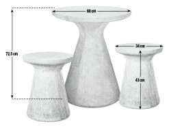 Habitat Milton 2 Seater Fibrestone Garden Bistro Set - Grey -Household Items Sale 9208030 R E001