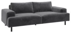 Habitat Julien Velvet 3 Seater Sofa - Grey -Household Items Sale 9301542 R Z008A