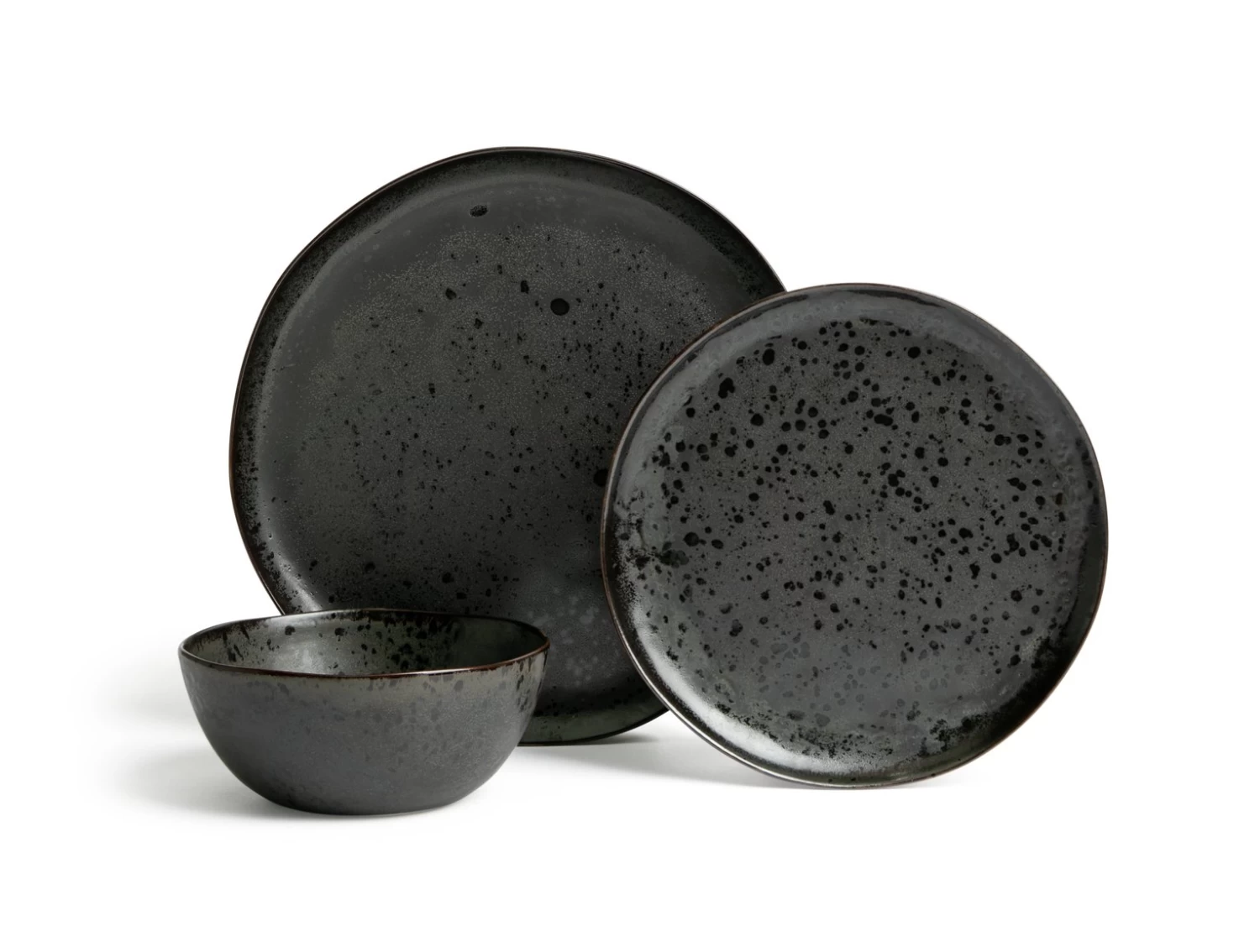 Habitat Preto 12 Piece Stoneware Dinner Set - Black 3 Habitat Preto 12 Piece Stoneware Dinner Set - Black