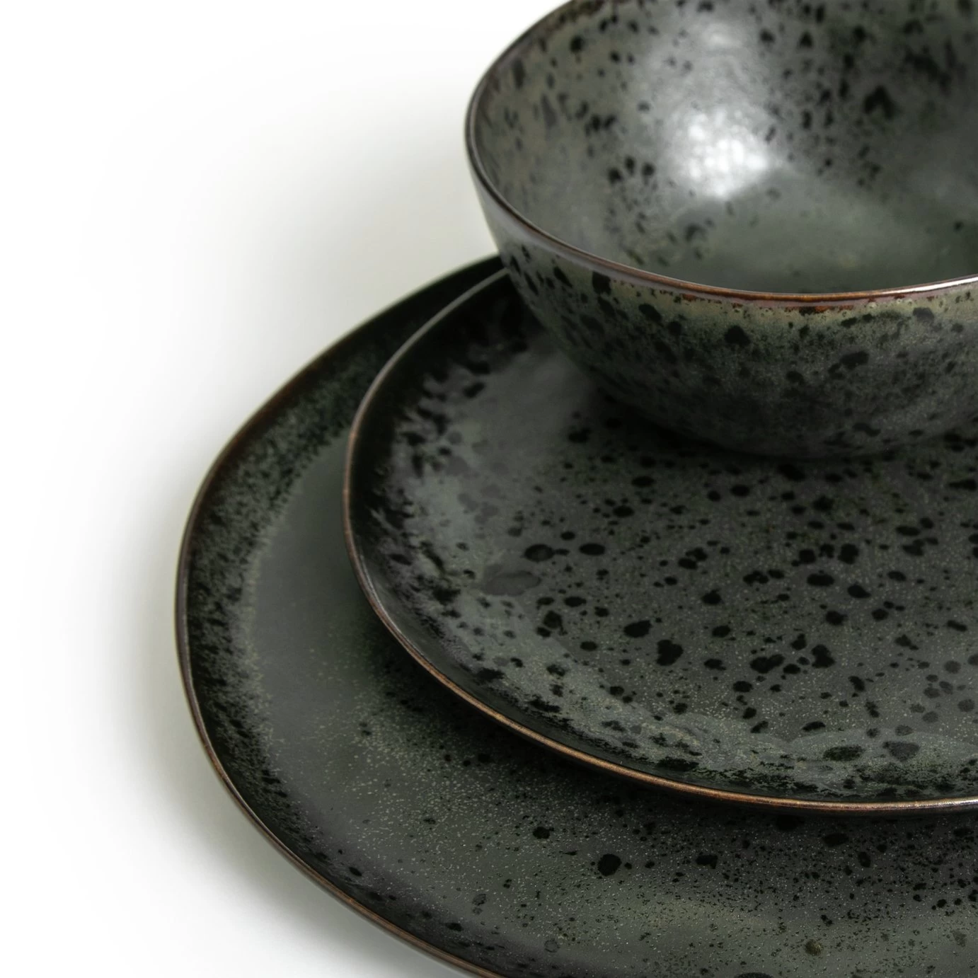 Habitat Preto 12 Piece Stoneware Dinner Set - Black 8 Habitat Preto 12 Piece Stoneware Dinner Set - Black - Image 6