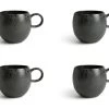 Habitat Set Of 4 Preto Stoneware Mugs -Household Items Sale 9310784 R Z001A