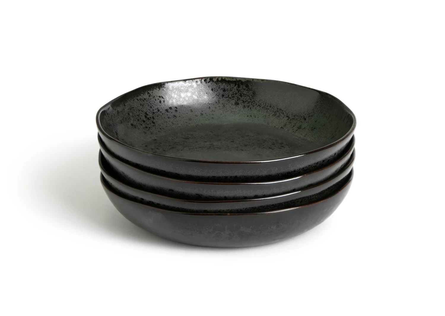 Habitat Preto 4 Piece Stoneware Pasta Bowls - Black 3 Habitat Preto 4 Piece Stoneware Pasta Bowls - Black