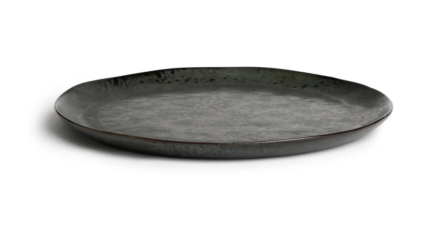Habitat Preto Stoneware Serving Platter - Black 3 Habitat Preto Stoneware Serving Platter - Black