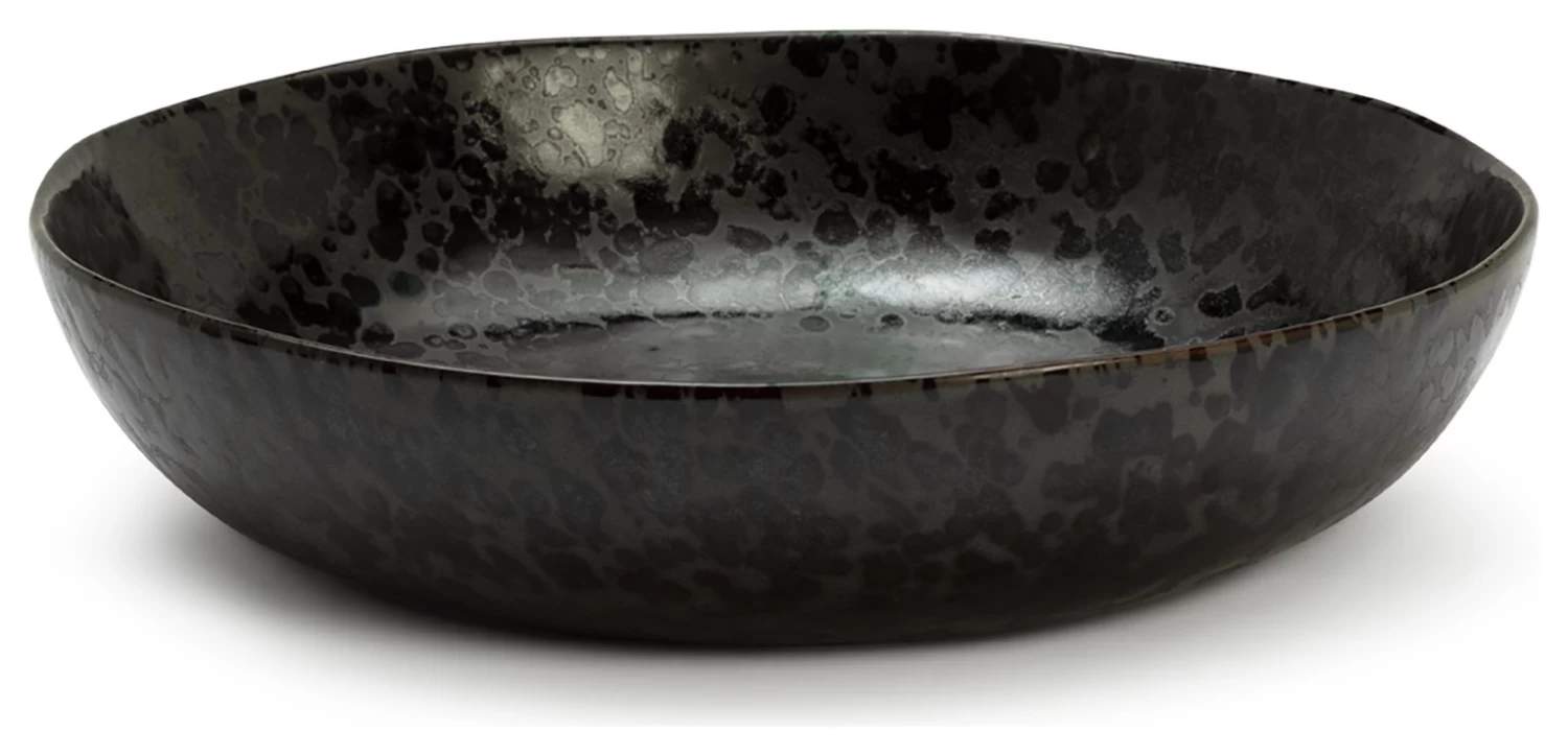 Habitat Preto Stoneware Serving Bowl - Black 3 Habitat Preto Stoneware Serving Bowl - Black