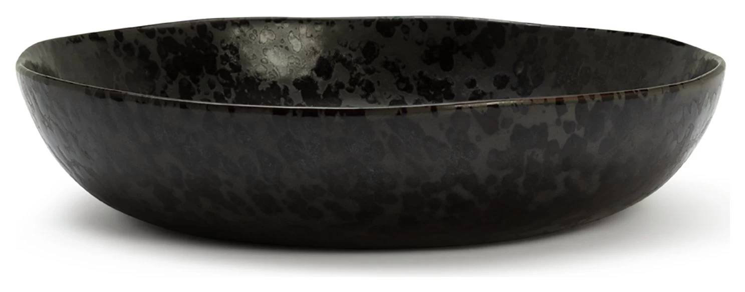 Habitat Preto Stoneware Serving Bowl - Black 6 Habitat Preto Stoneware Serving Bowl - Black - Image 4
