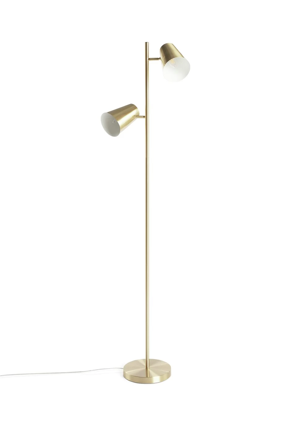 Habitat Iras Brass 2 Light Floor Lamp - Gold 4 Habitat Iras Brass 2 Light Floor Lamp - Gold - Image 2