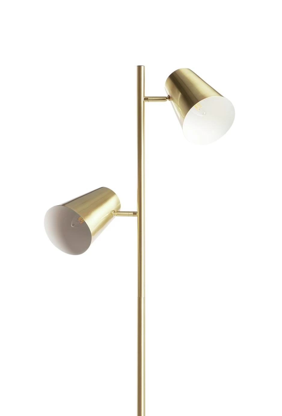 Habitat Iras Brass 2 Light Floor Lamp - Gold 8 Habitat Iras Brass 2 Light Floor Lamp - Gold - Image 6