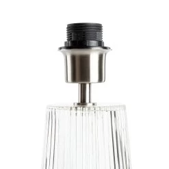 Habitat Le Marais Ribbed Glass Table Lamp Base Only - Clear -Household Items Sale 9404968 R Z002A