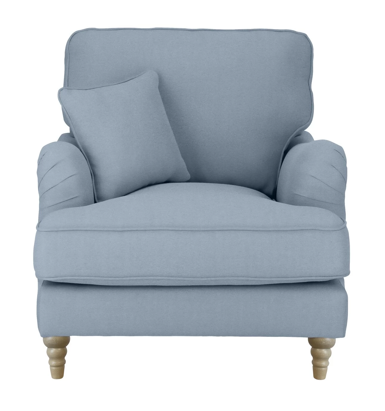 Habitat Matilda Velvet Armchair - Light Blue 3 Habitat Matilda Velvet Armchair - Light Blue