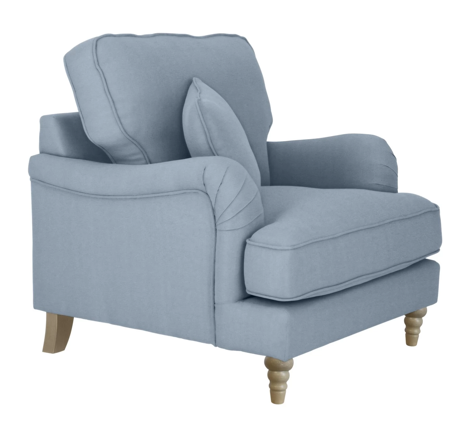 Habitat Matilda Velvet Armchair - Light Blue 8 Habitat Matilda Velvet Armchair - Light Blue - Image 6