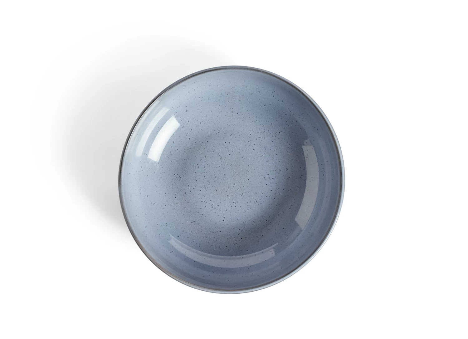 Habitat Evora Stoneware Salad Bowl - Blue 6 Habitat Evora Stoneware Salad Bowl - Blue - Image 4