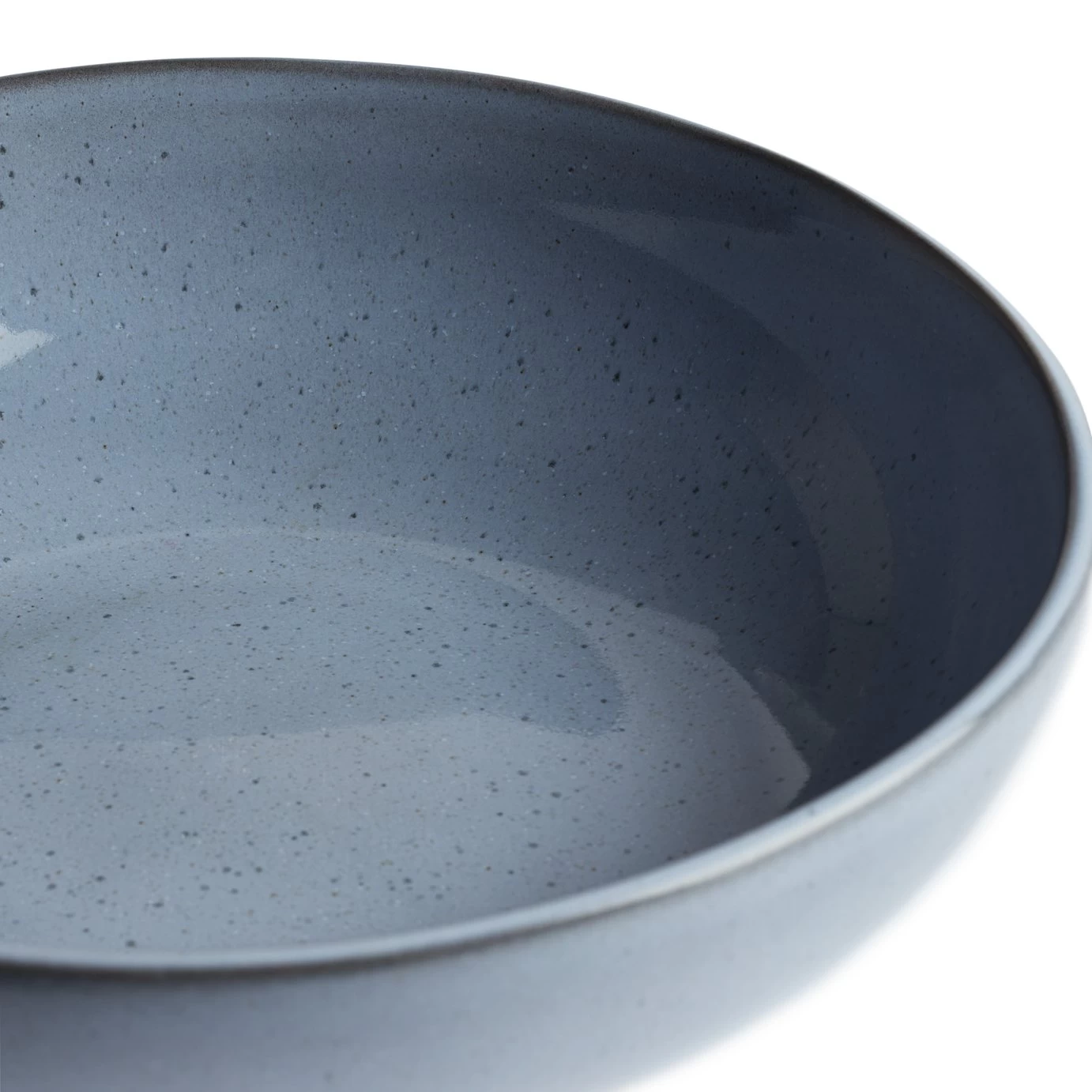 Habitat Evora Stoneware Salad Bowl - Blue 7 Habitat Evora Stoneware Salad Bowl - Blue - Image 5