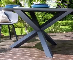 Habitat Aegaen 6 Seater Metal Patio Set - Grey -Household Items Sale 9417515 R Z009C