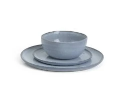 Habitat Evora 12 Piece Stoneware Dinner Set - Blue 10 Habitat Evora 12 Piece Stoneware Dinner Set - Blue -Household Items Sale 9423499 R Z002A