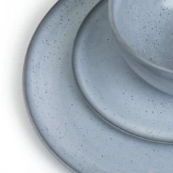Habitat Evora 12 Piece Stoneware Dinner Set - Blue 13 Habitat Evora 12 Piece Stoneware Dinner Set - Blue -Household Items Sale 9423499 R Z005A