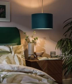 Habitat 30cm Velvet Shade - Teal -Household Items Sale 9425181 R Z003C