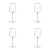 Habitat Gold Rim Set Of 4 Wine Glasses -Household Items Sale 9442528 R Z001A