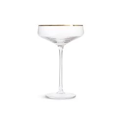 Habitat Gold Rim Set Of 4 Champagne Coupe -Household Items Sale 9442535 R Z002A