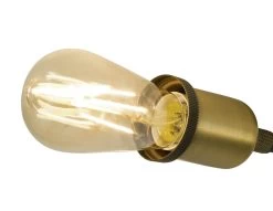 Habitat Tay 4 Light Flush To Ceiling Light - Grey & Brass -Household Items Sale 9467644 R Z002A