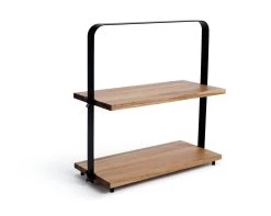 Habitat Industrial Two Tier Wooden Serving Platter 11 Habitat Industrial Two Tier Wooden Serving Platter -Household Items Sale 9474857 R Z003A