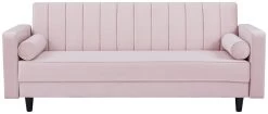 Habitat Preston Clic Clac Velvet Sofa Bed - Pink