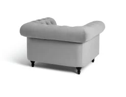 Habitat Chesterfield Velvet Armchair - Light Grey -Household Items Sale 9513402 R Z003A