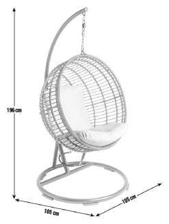 Habitat Dove Rattan Effect Hanging Egg Chair - Natural -Household Items Sale 9530904 R E001