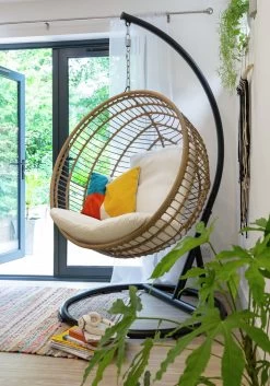 Habitat Dove Rattan Effect Hanging Egg Chair - Natural -Household Items Sale 9530904 R Z002C