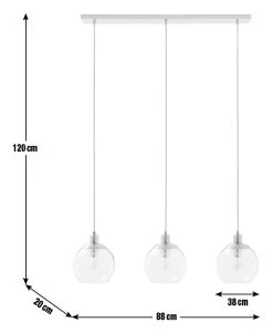 Habitat Coleman Metal 3 Light Bar Pendant Light - Copper -Household Items Sale 9536128 R E001