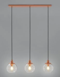 Habitat Coleman Metal 3 Light Bar Pendant Light - Copper -Household Items Sale 9536128 R Z002C