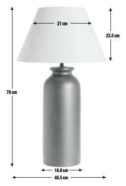 Habitat Hashi Ceramic Table Lamp - Off White & Black 10 Habitat Hashi Ceramic Table Lamp - Off White & Black -Household Items Sale 9553273 R E001