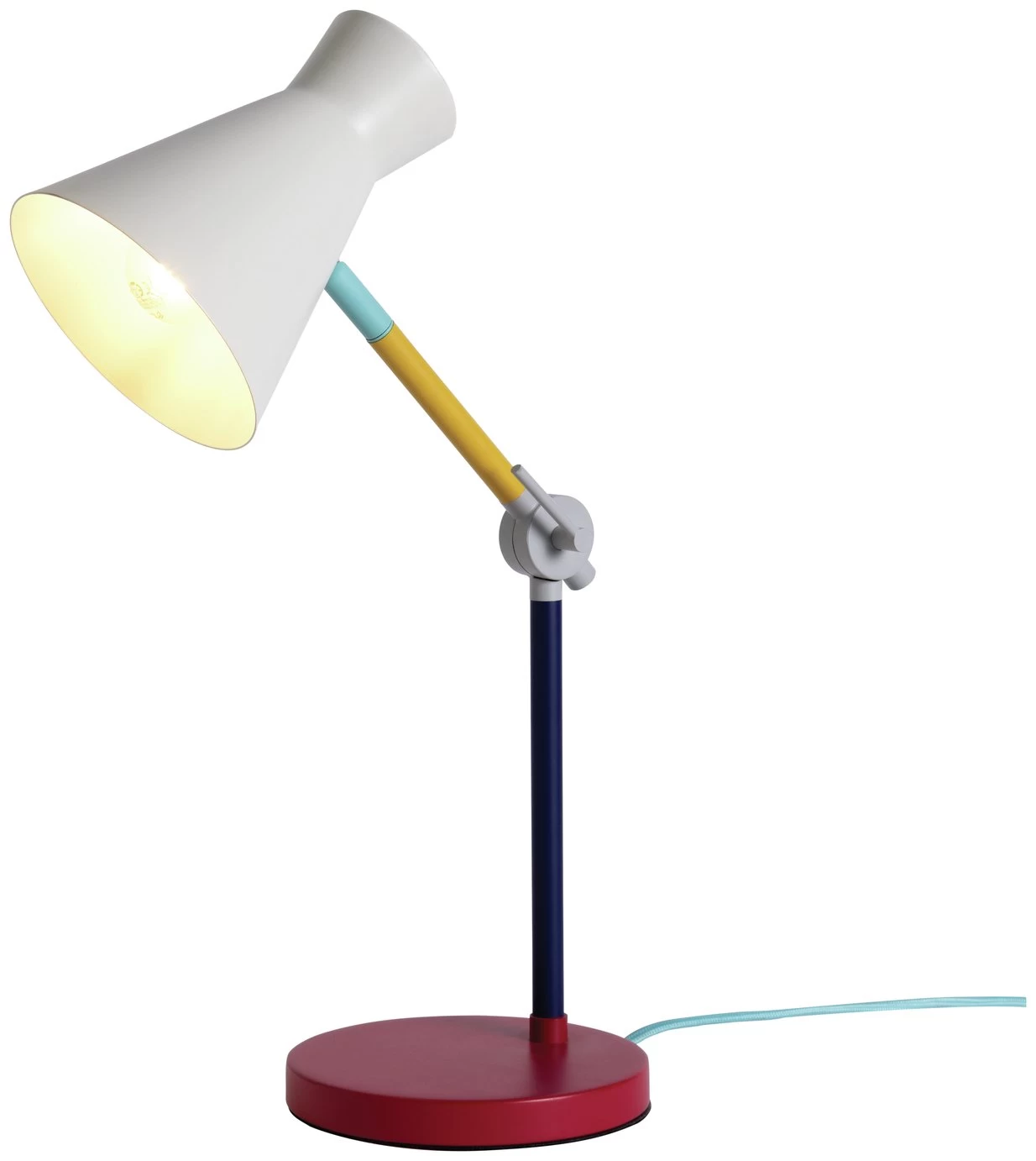 Habitat Jean Colour Block Desk Lamp – Multicoloured 3 Habitat Jean Colour Block Desk Lamp – Multicoloured