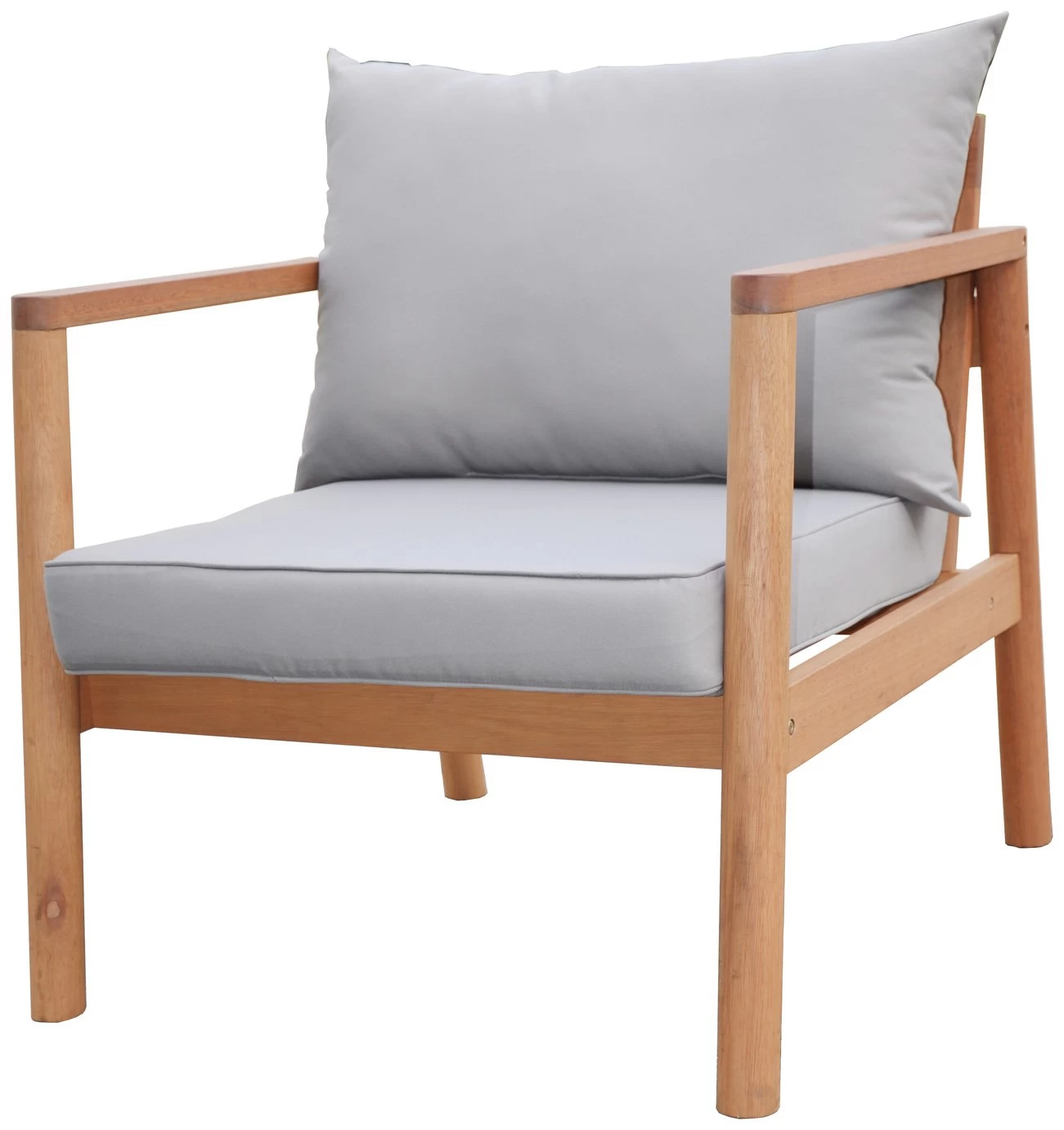 Habitat Hanson 5 Seater Wooden Garden Sofa Set - Grey 11 Habitat Hanson 5 Seater Wooden Garden Sofa Set - Grey - Image 9